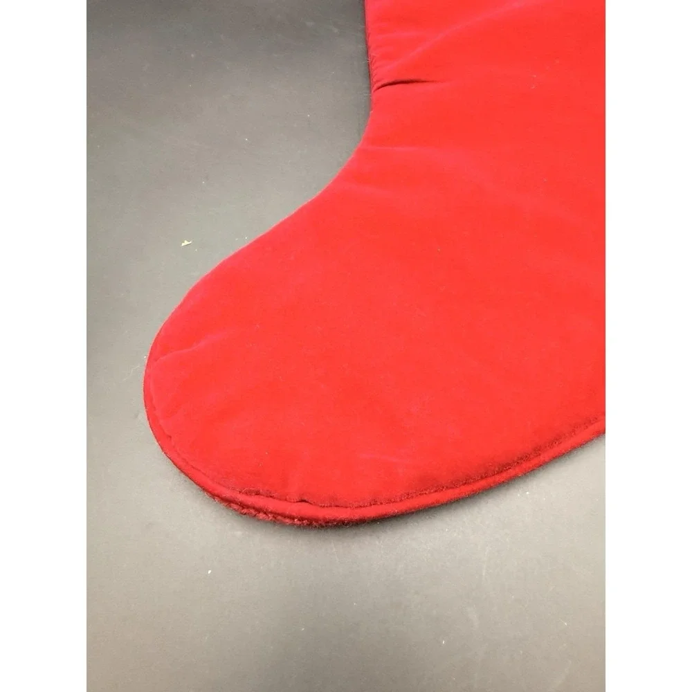 Vintage Handmade Wool Needlepoint‎ ELEGANT FLORAL Christmas Stocking 18